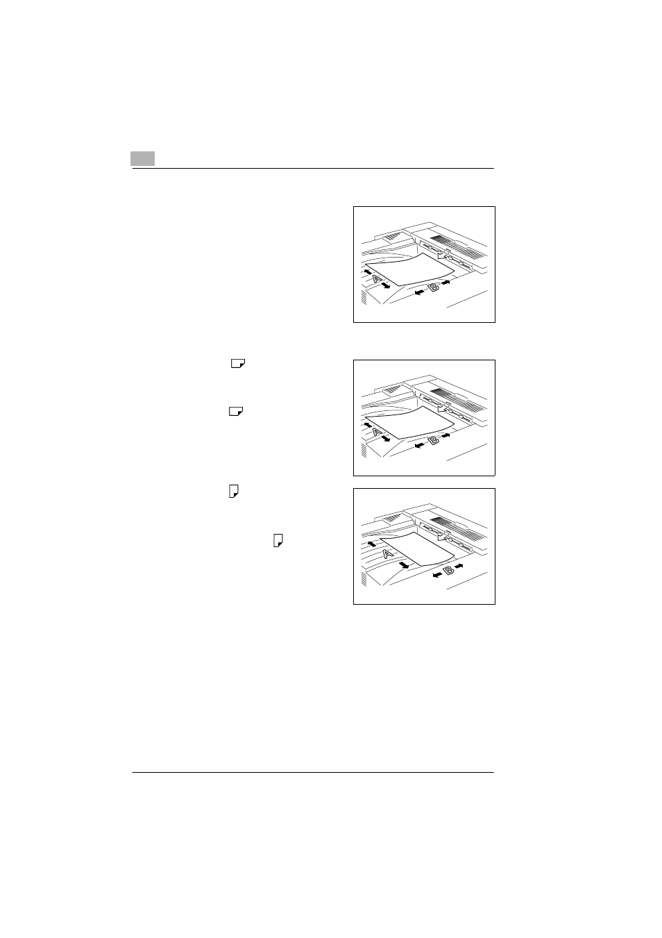 Width” and “length” -12 paper orientation -12 | Minolta CF2001P User Manual | Page 19 / 121