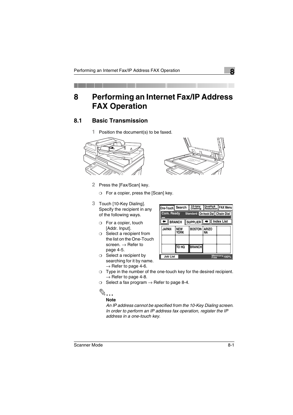 1 basic transmission, Basic transmission -1 | Minolta Scanner Mode User Manual | Page 128 / 314