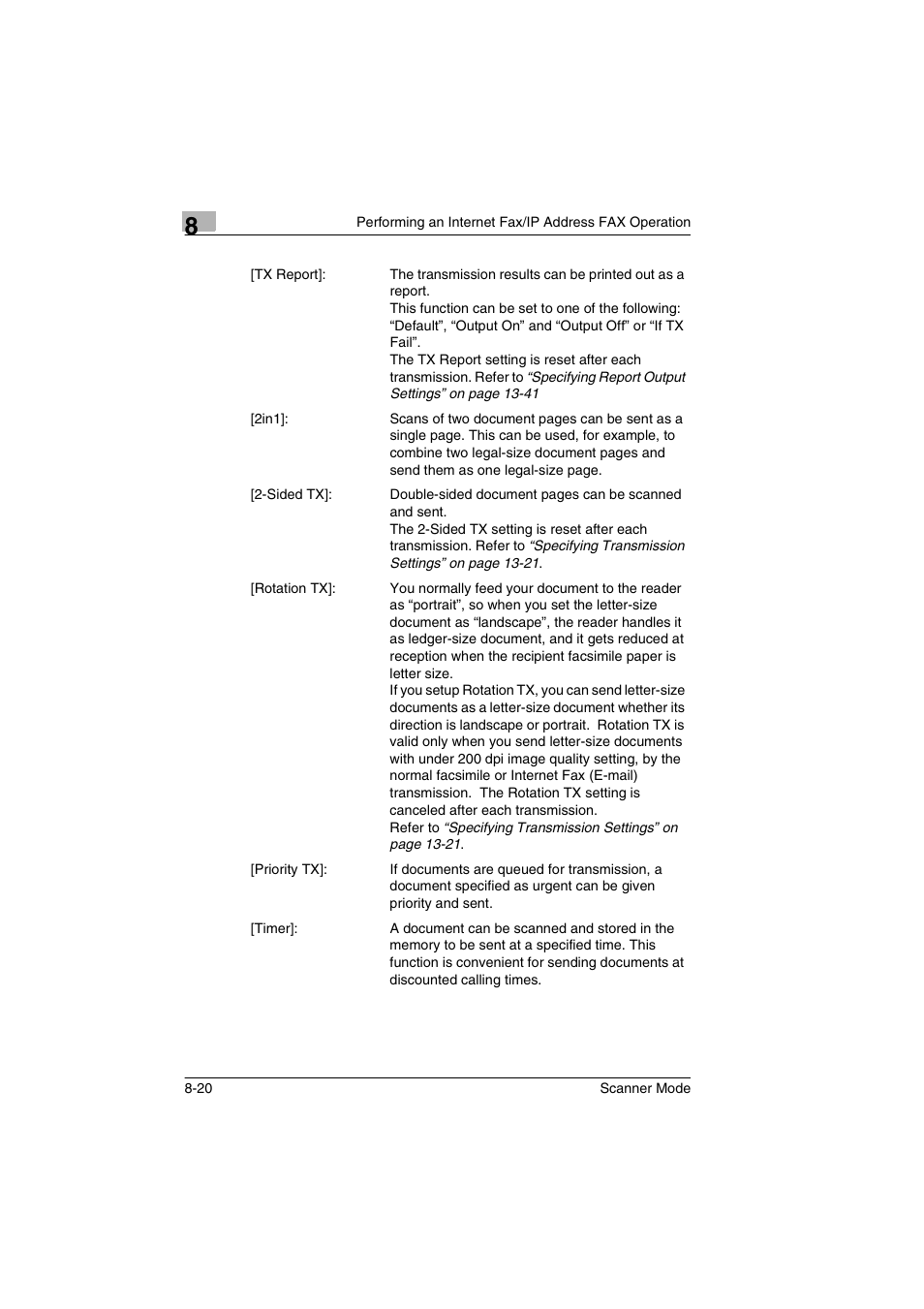 Minolta Scanner Mode User Manual | Page 147 / 314