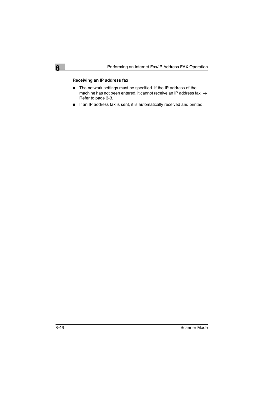 Receiving an ip address fax, Receiving an ip address fax -46 | Minolta Scanner Mode User Manual | Page 173 / 314