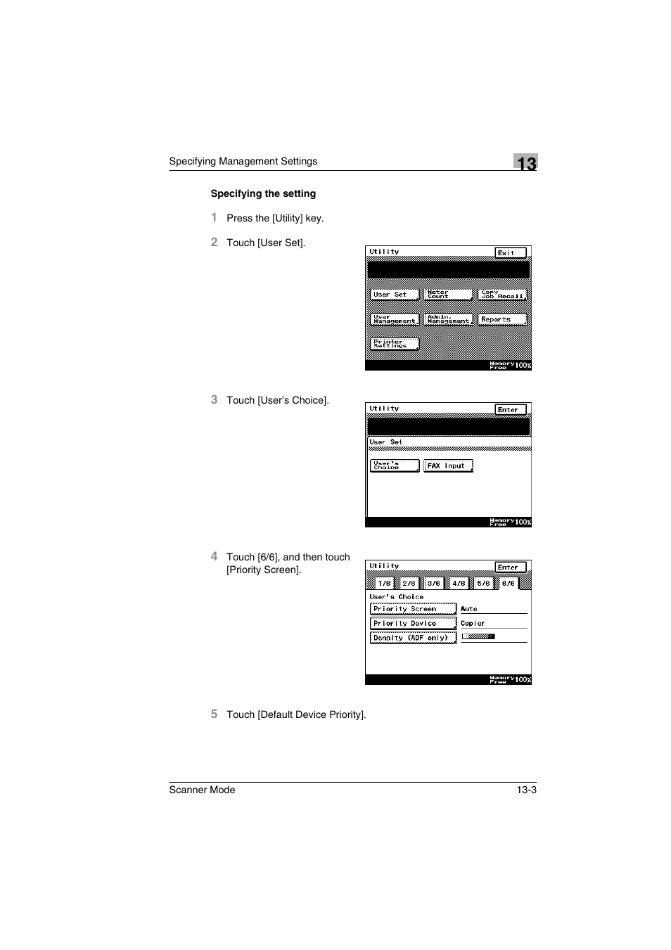 Specifying the setting, Specifying the setting -3 | Minolta Scanner Mode User Manual | Page 222 / 314