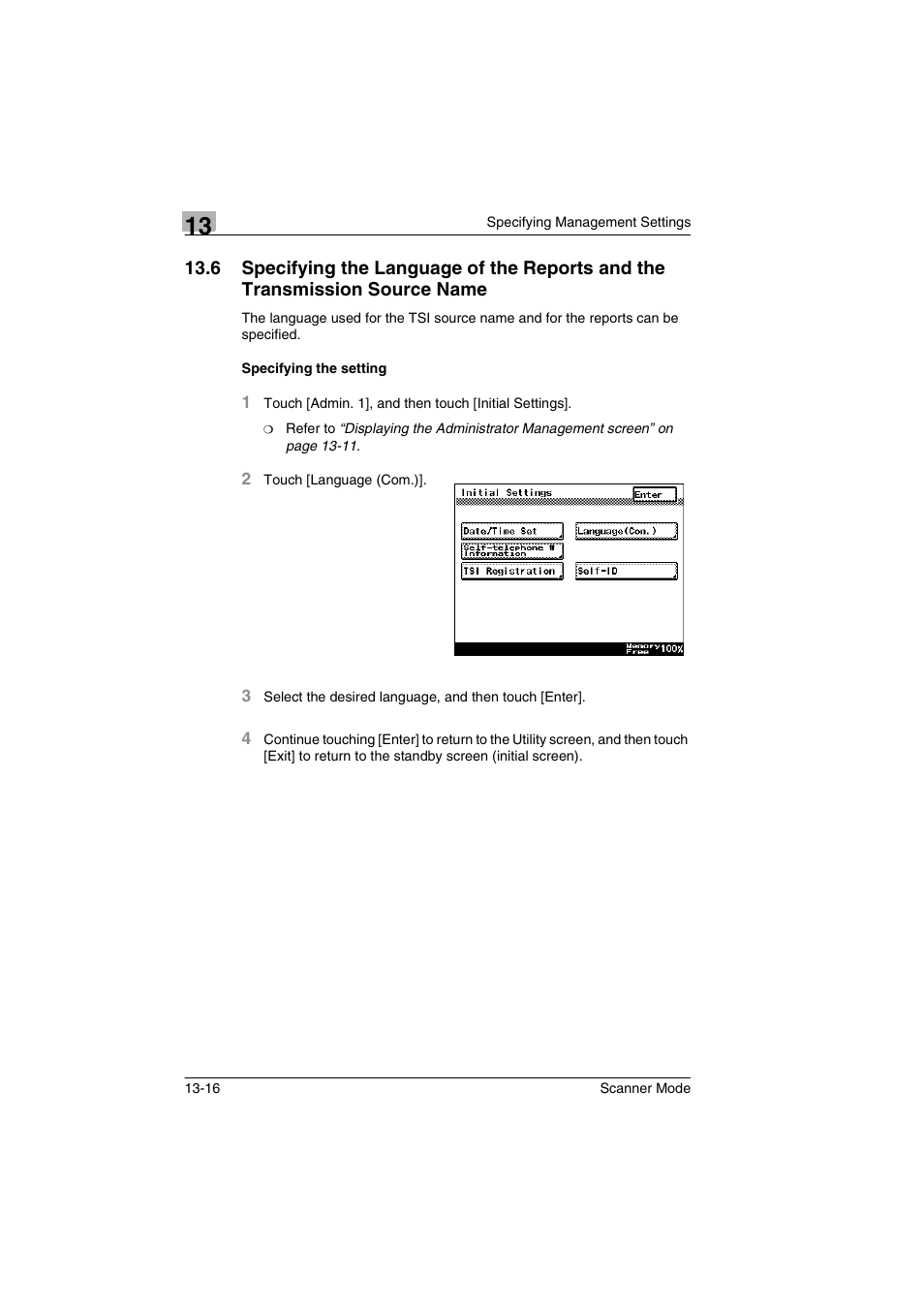 Specifying the setting, Specifying the setting -16 | Minolta Scanner Mode User Manual | Page 235 / 314