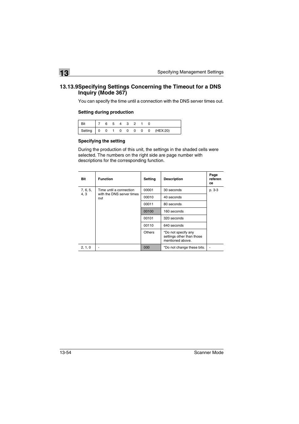 Setting during production, Specifying the setting | Minolta Scanner Mode User Manual | Page 273 / 314