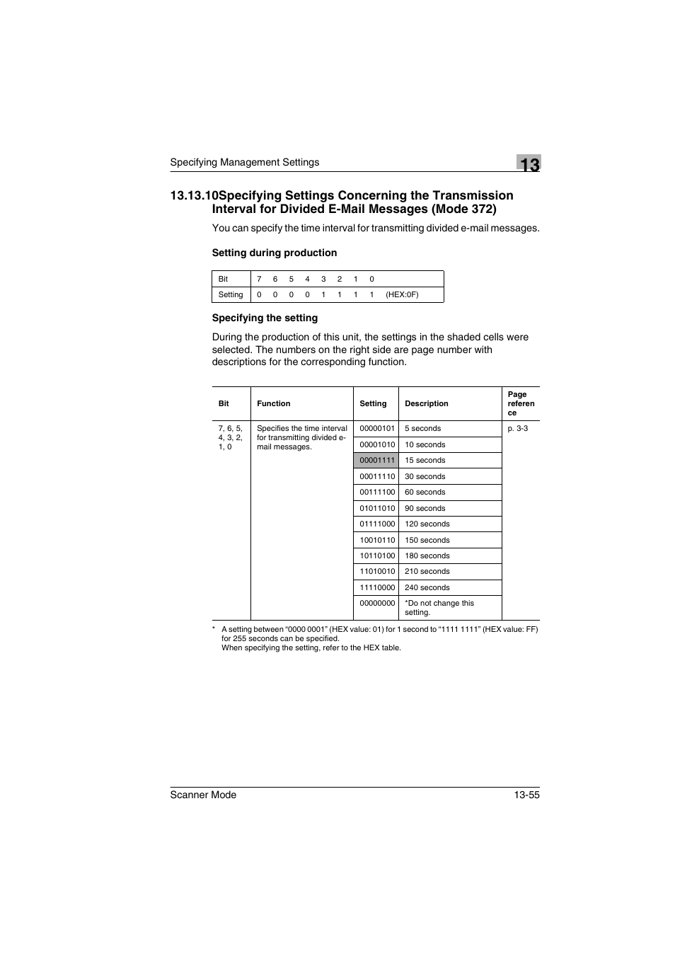 Setting during production, Specifying the setting | Minolta Scanner Mode User Manual | Page 274 / 314