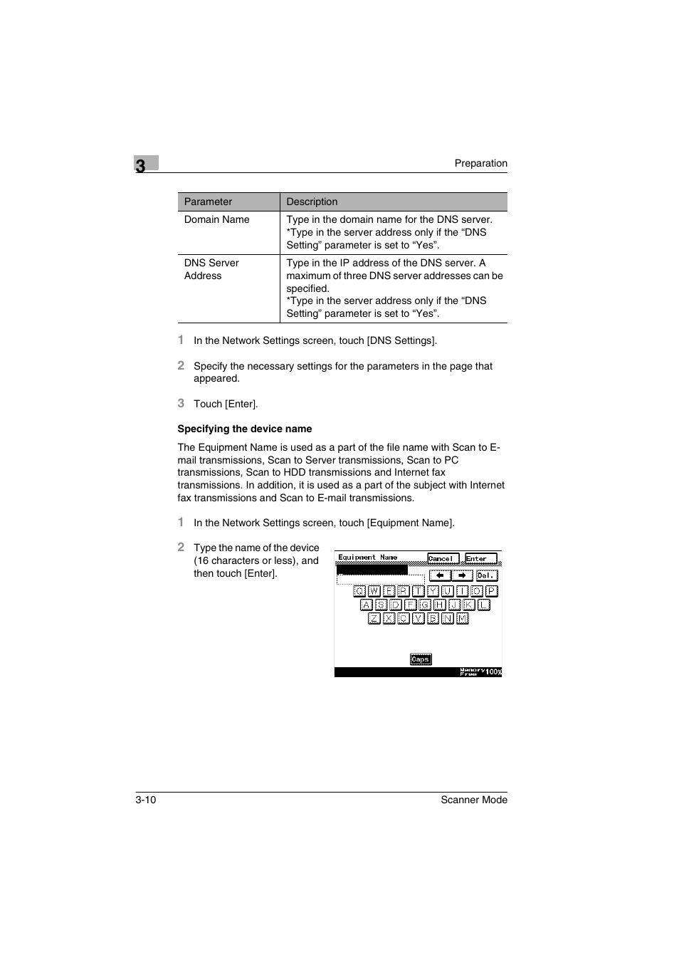 Specifying the device name, Specifying the device name -10 | Minolta Scanner Mode User Manual | Page 43 / 314