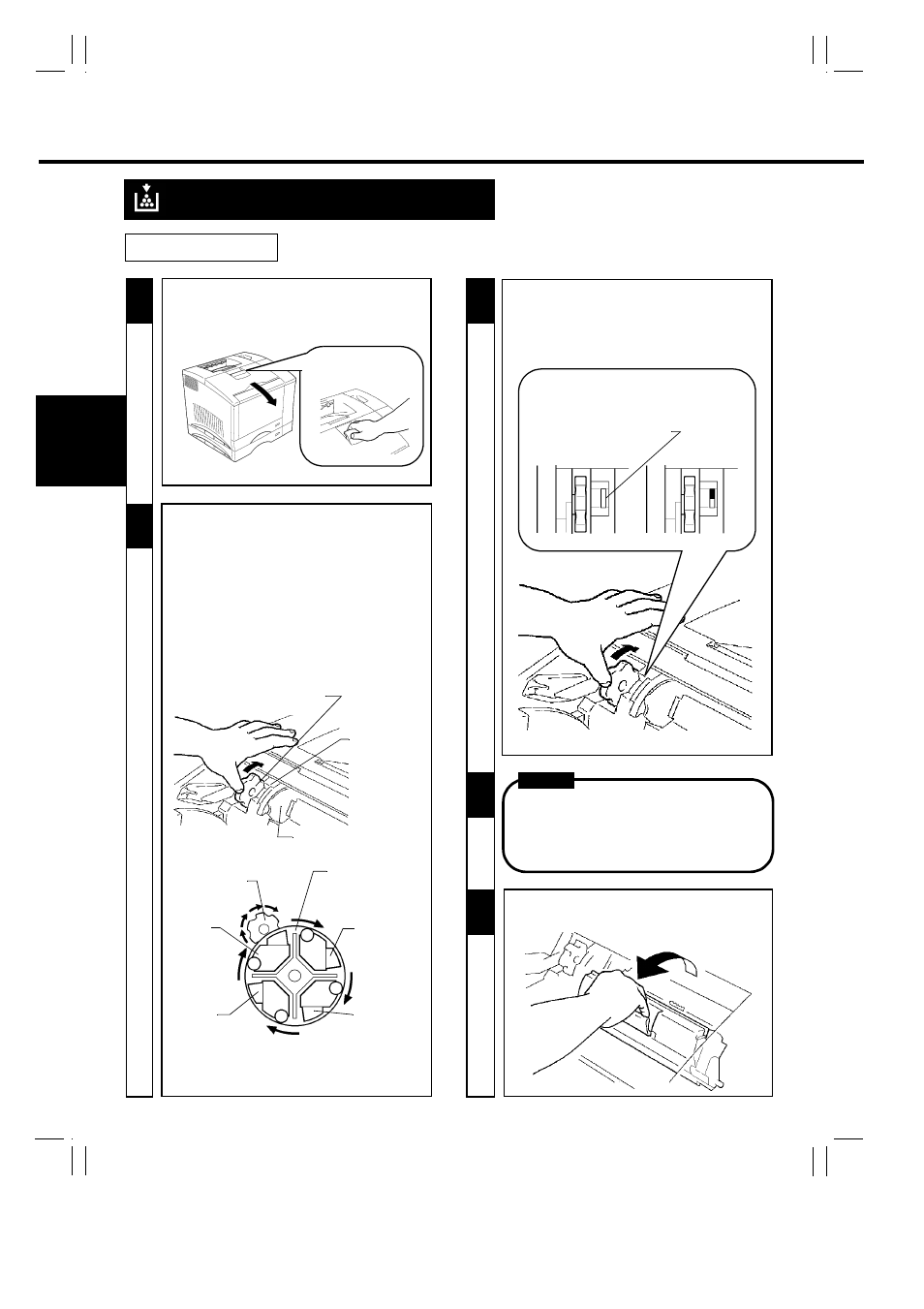 Ok ng, 52 œ, Changing the toner cartridge manual mode | Minolta Color PageWorks 0990-7701-02 User Manual | Page 65 / 112