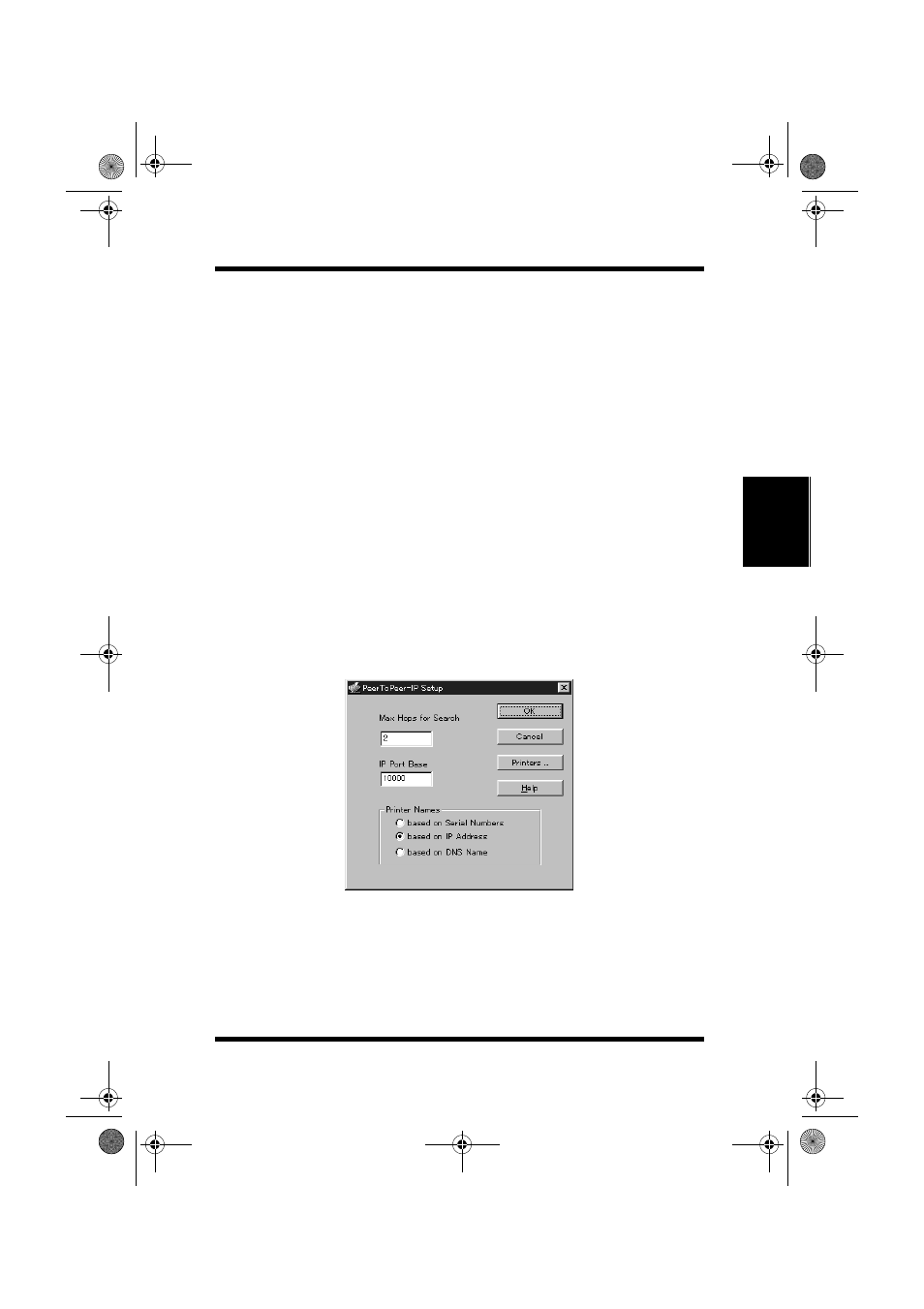 3 adding printers for ip peer-to-peer printing, Adding printers for ip peer-to-peer printing -9, 3 adding printers for ip peer-to-peer print- ing | Minolta PageWorks/Pro 18 User Manual | Page 44 / 171