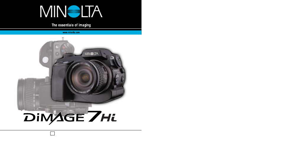 Minolta Dimage 7Hi User Manual | 29 pages