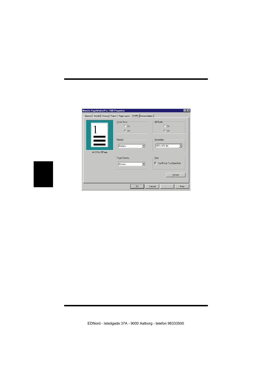 Quality, Quality -36 | Minolta PagePro 1100 User Manual | Page 112 / 219