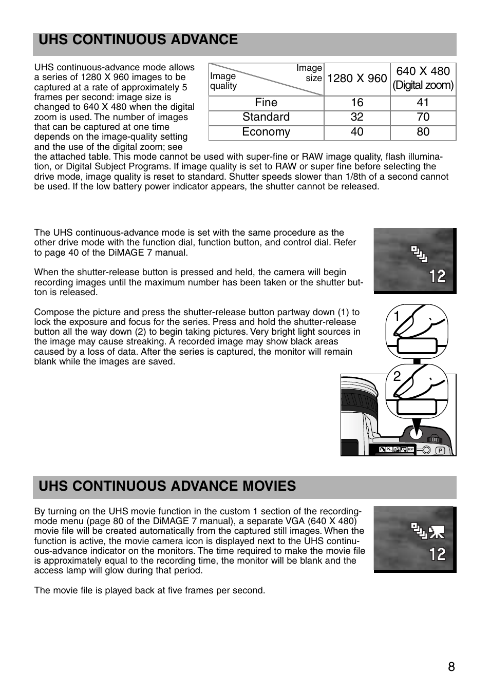 Minolta dimage7 User Manual | Page 8 / 16