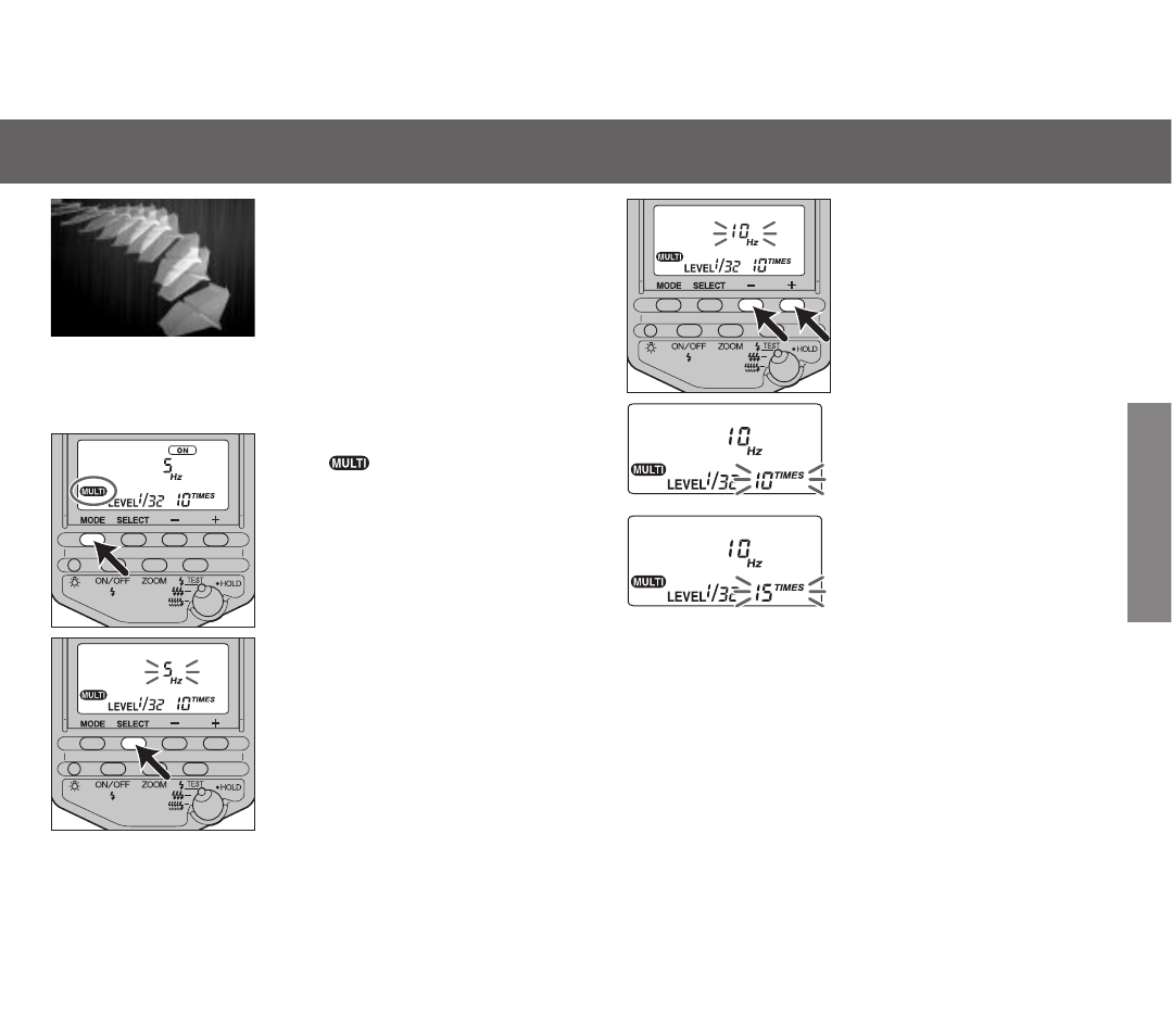 Multiple flash (multi) | Minolta 5600HS (D) User Manual | Page 31 / 41