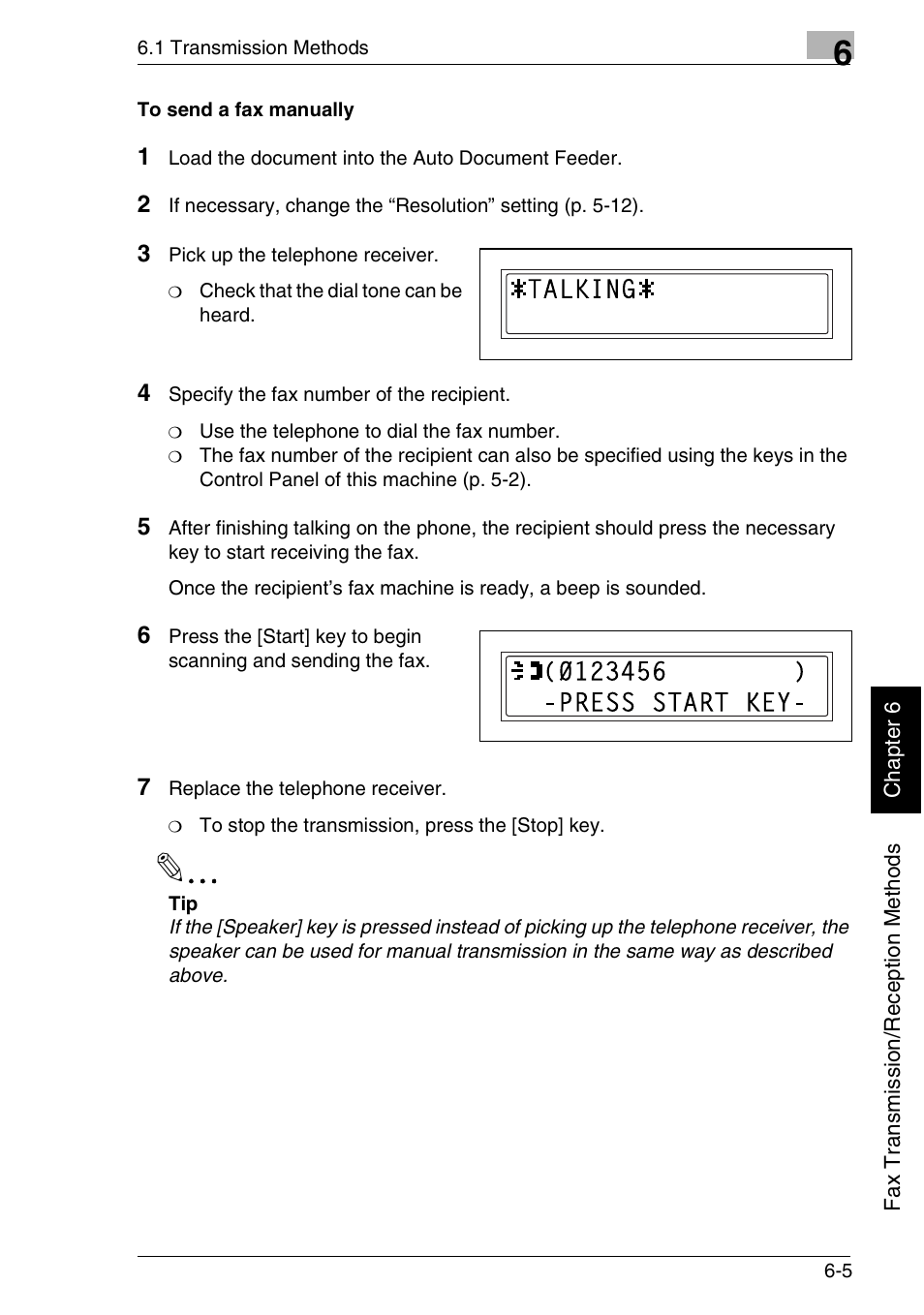 Minolta FAX2900 User Manual | Page 114 / 342