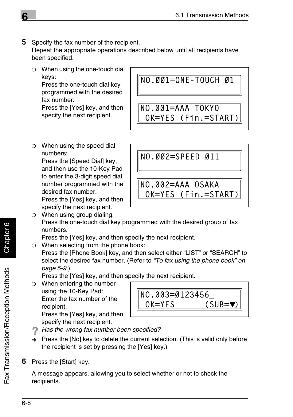 Minolta FAX2900 User Manual | Page 117 / 342