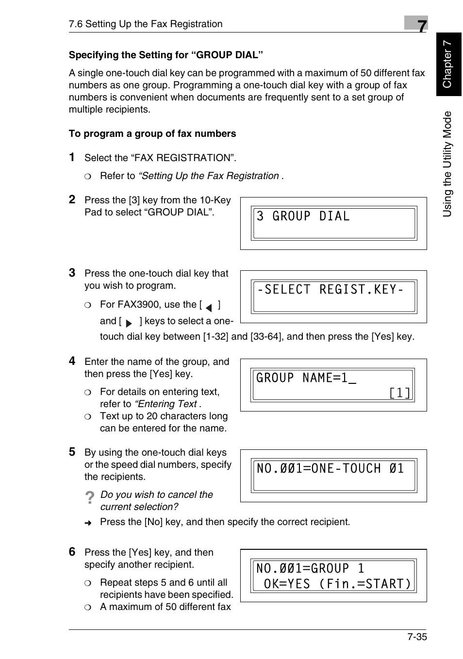 Minolta FAX2900 User Manual | Page 172 / 342