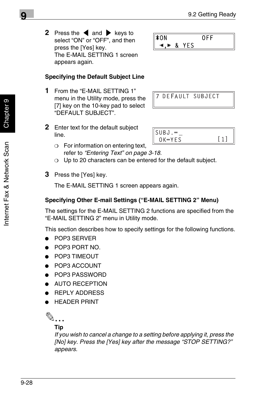 Minolta FAX2900 User Manual | Page 275 / 342