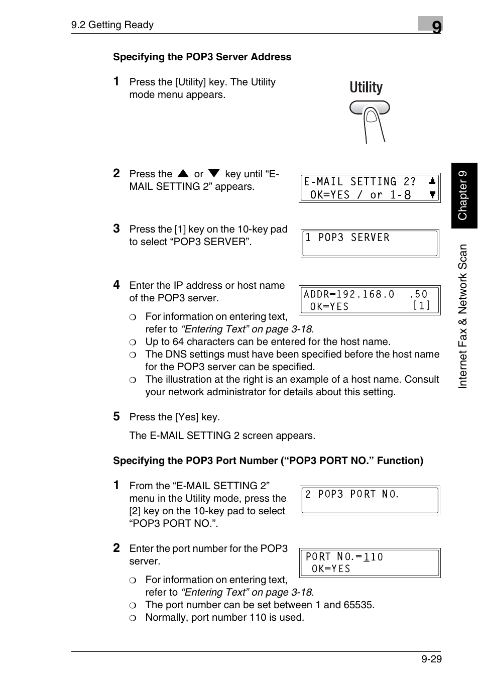 Minolta FAX2900 User Manual | Page 276 / 342