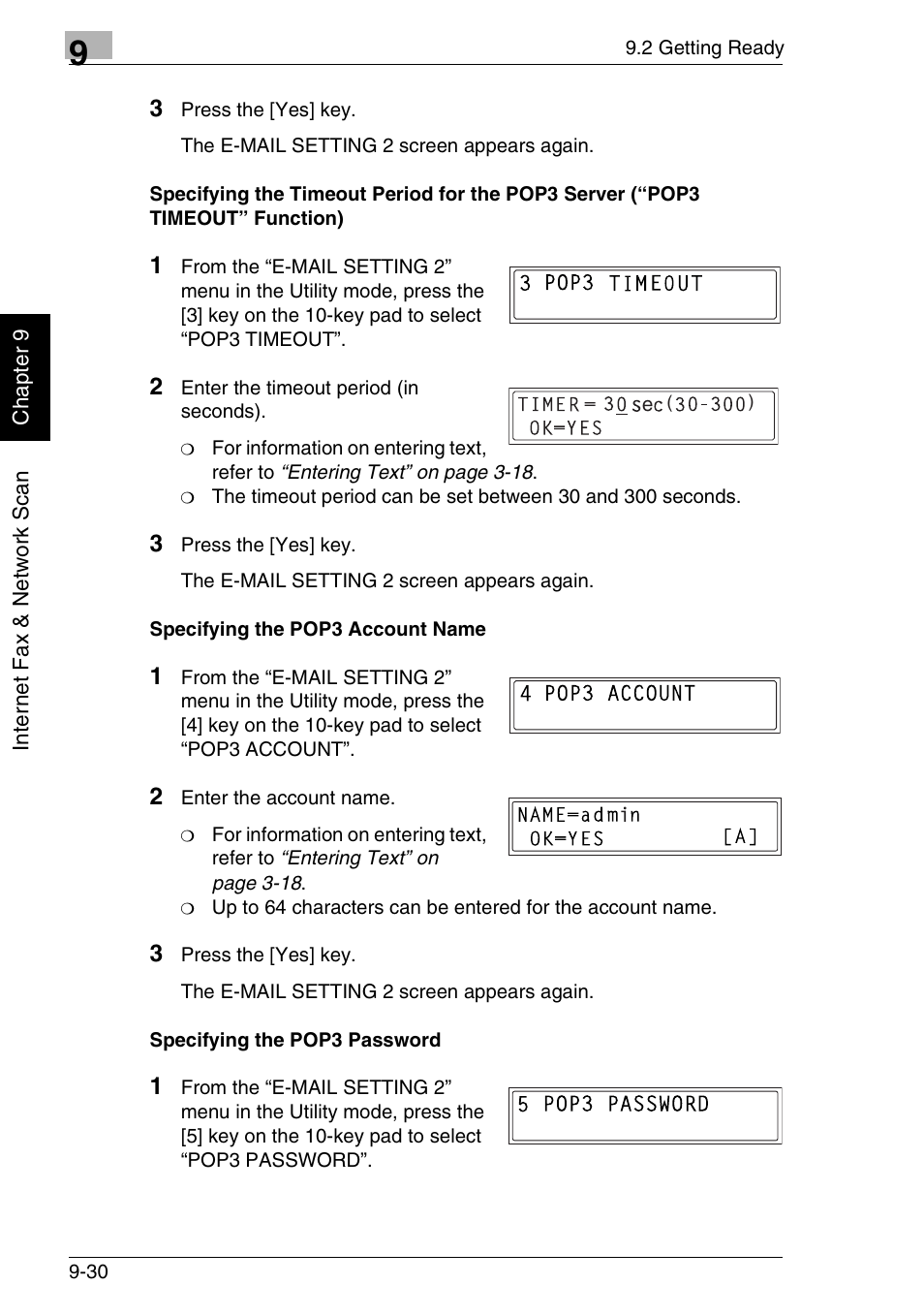 Minolta FAX2900 User Manual | Page 277 / 342