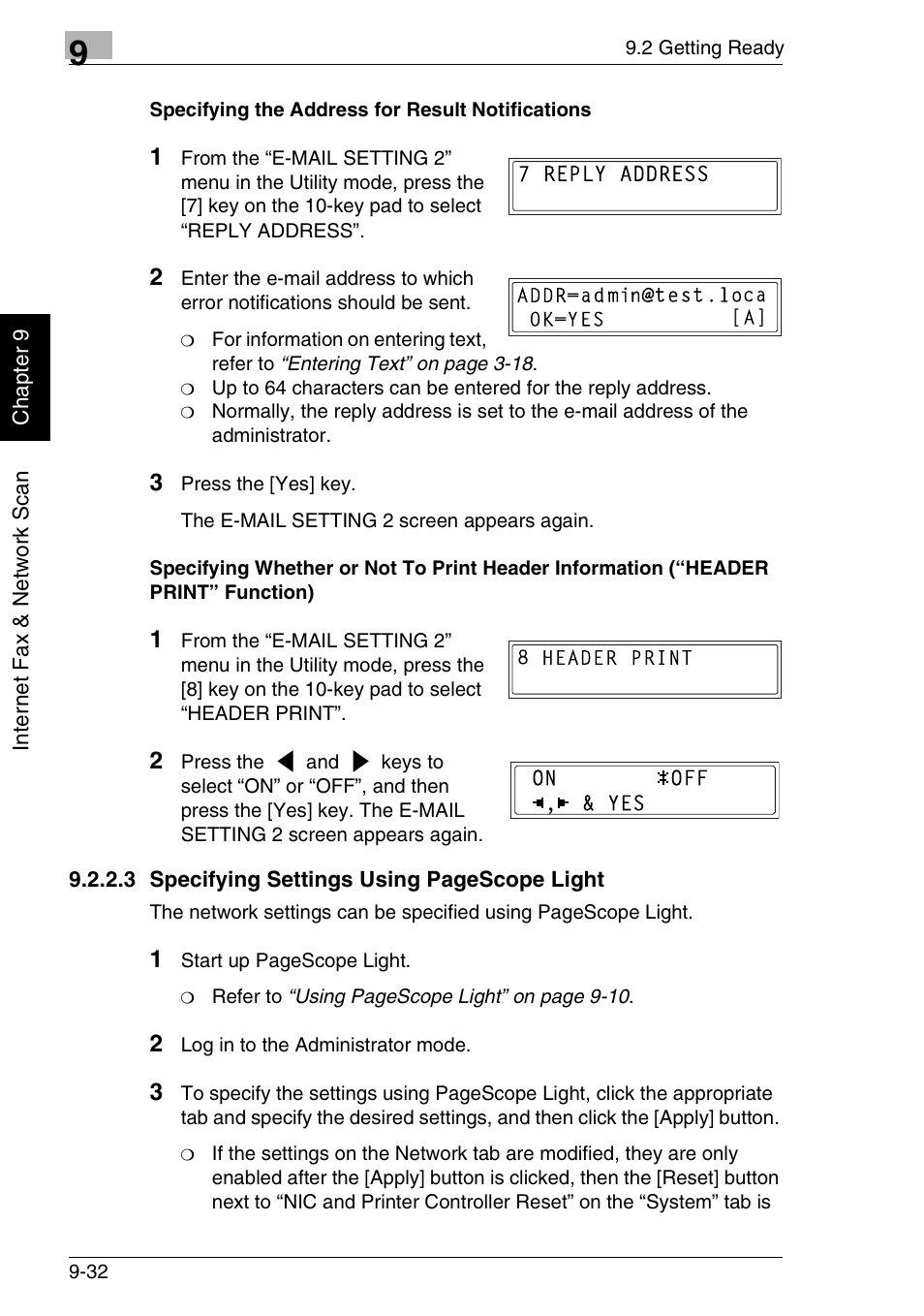 Minolta FAX2900 User Manual | Page 279 / 342