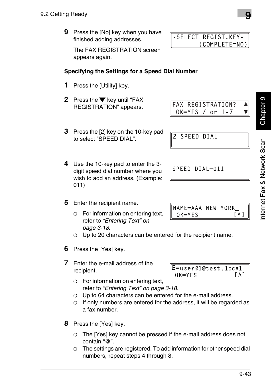 Minolta FAX2900 User Manual | Page 290 / 342