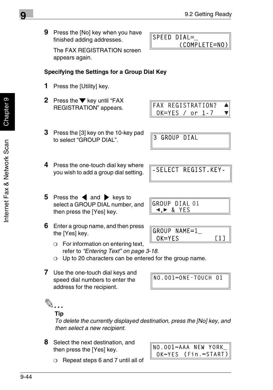 Minolta FAX2900 User Manual | Page 291 / 342