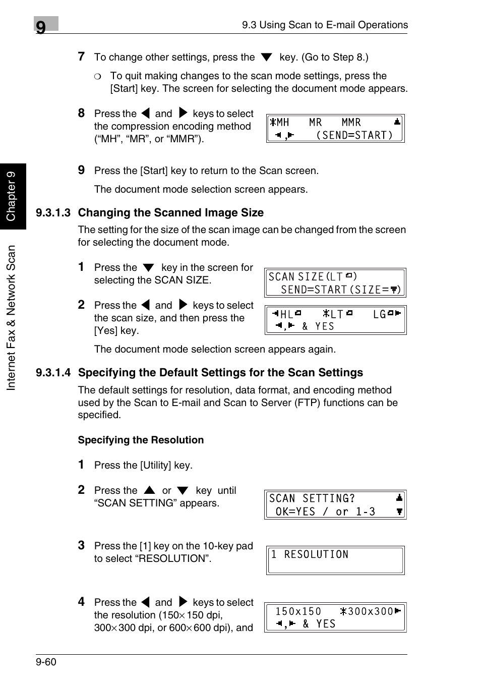 3 changing the scanned image size | Minolta FAX2900 User Manual | Page 307 / 342