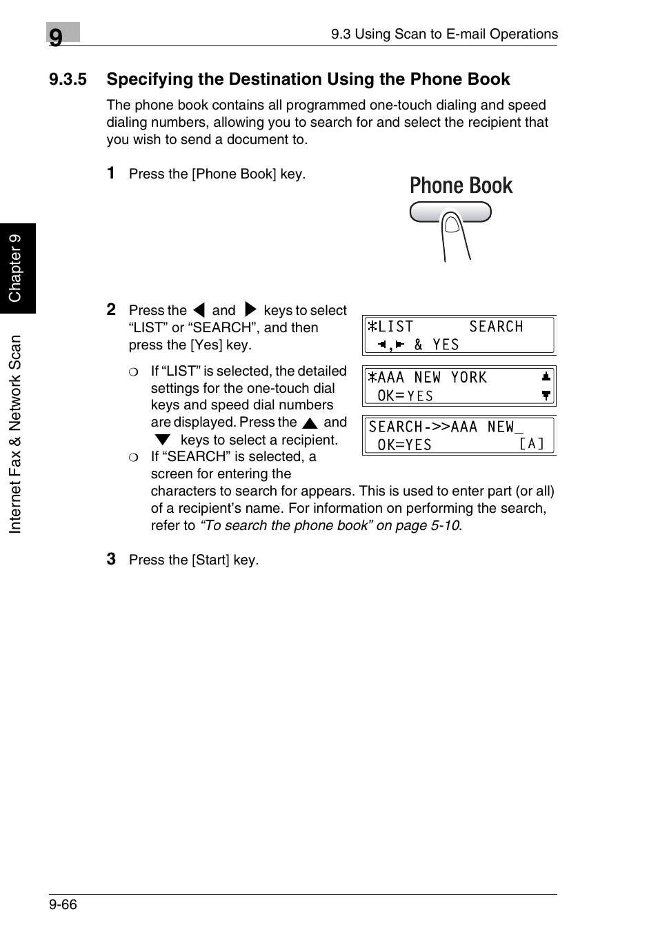 5 specifying the destination using the phone book | Minolta FAX2900 User Manual | Page 313 / 342