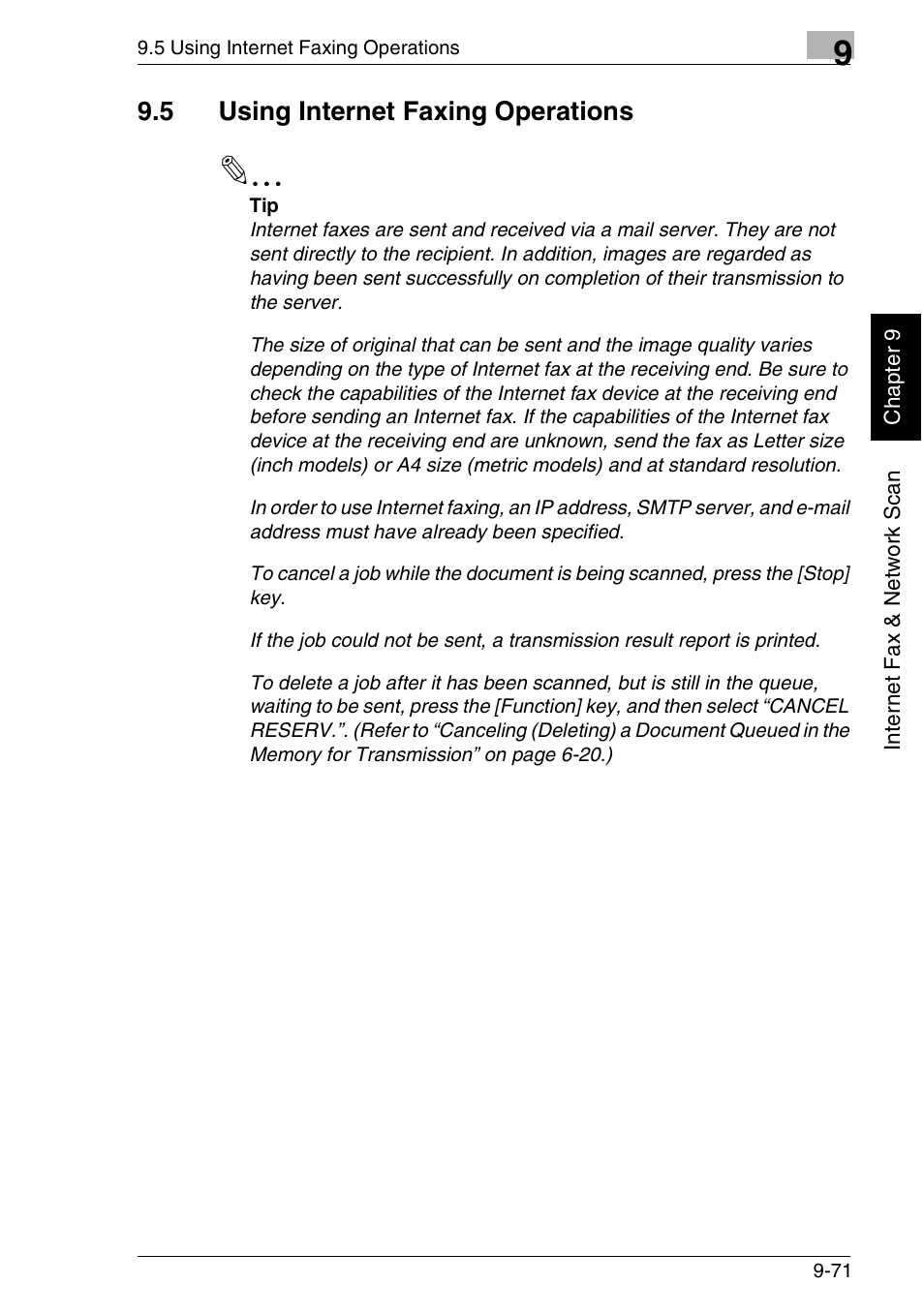 5 using internet faxing operations | Minolta FAX2900 User Manual | Page 318 / 342