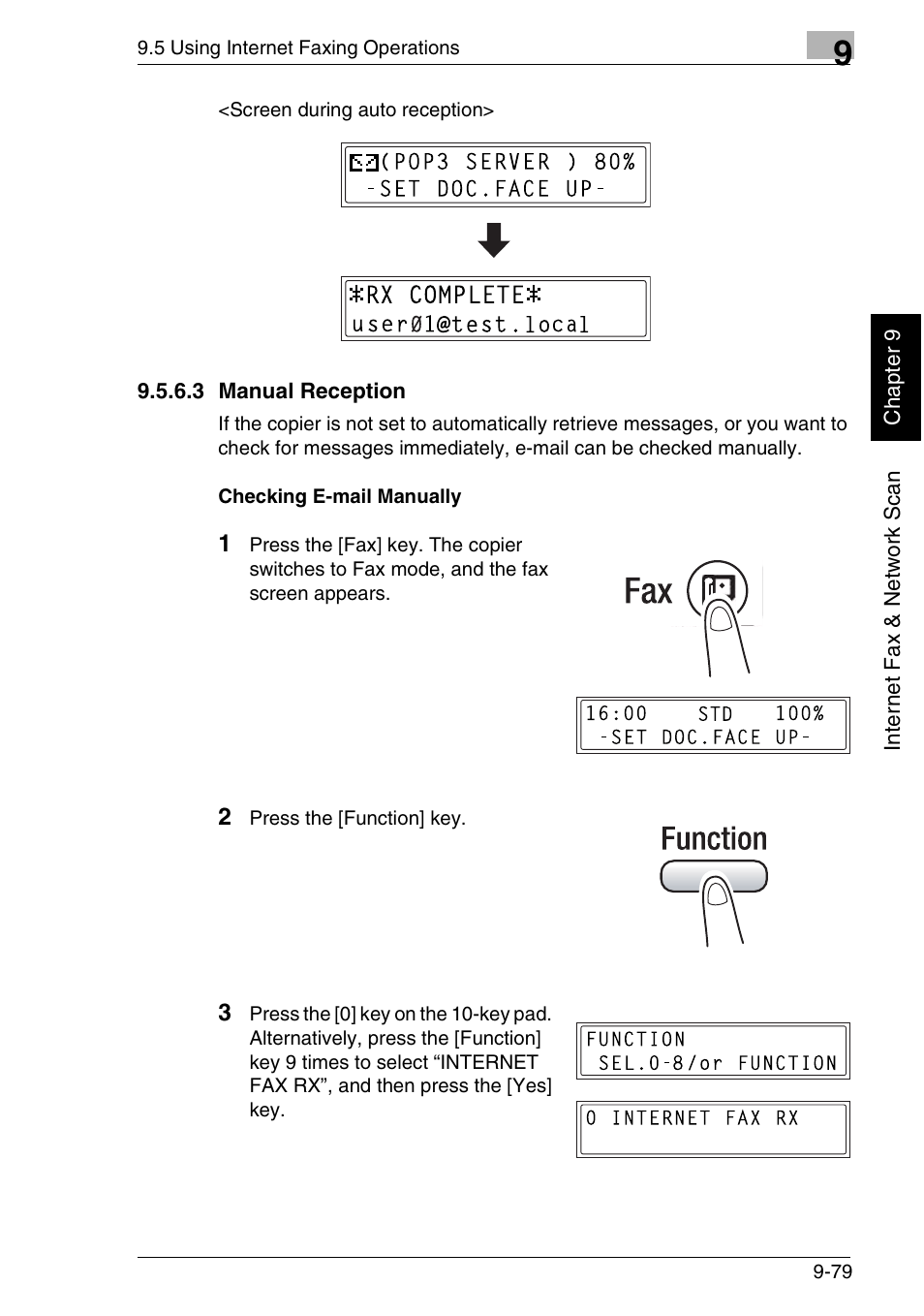 3 manual reception | Minolta FAX2900 User Manual | Page 326 / 342