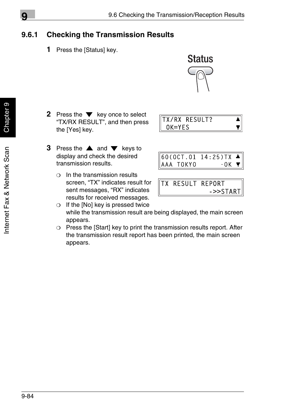 1 checking the transmission results | Minolta FAX2900 User Manual | Page 331 / 342