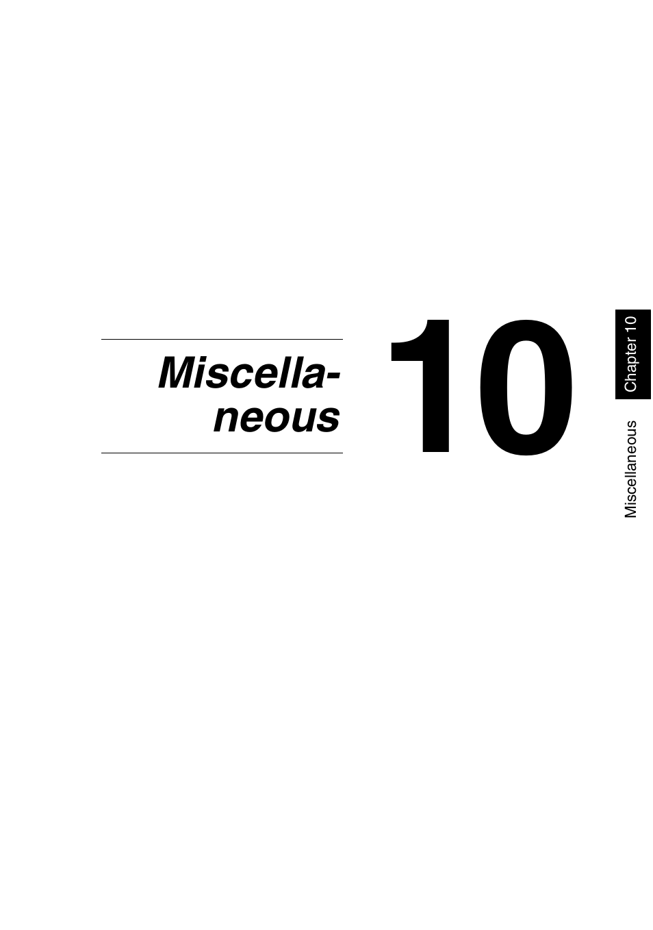 Miscellaneous, Miscella- neous | Minolta FAX2900 User Manual | Page 332 / 342