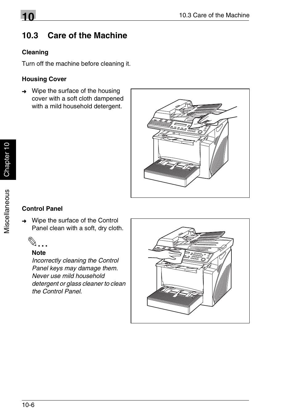 3 care of the machine | Minolta FAX2900 User Manual | Page 337 / 342