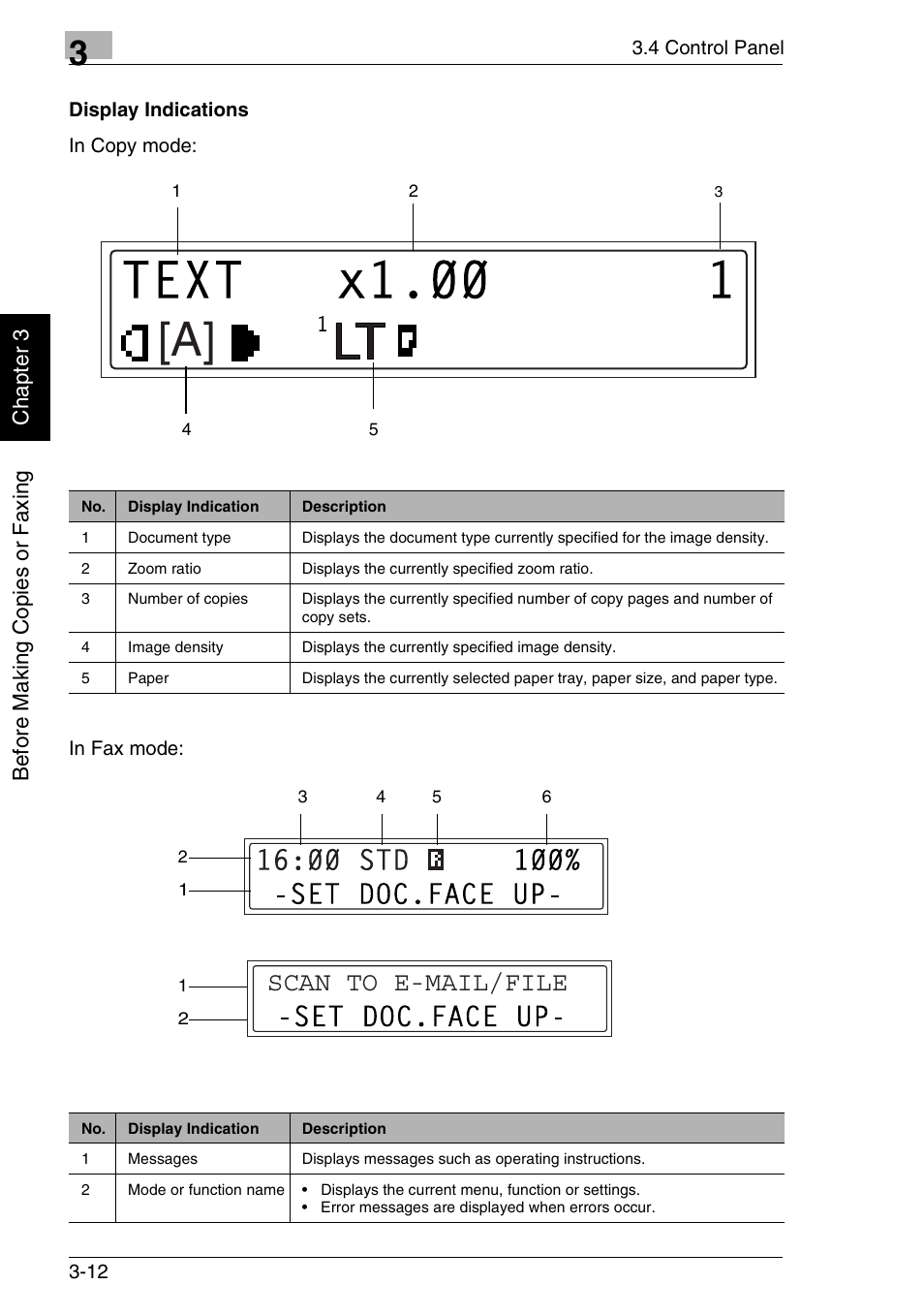 Scan to e-mail/file, Bef or e ma ki ng c opi es or f ax ing ch apte r 3 | Minolta FAX2900 User Manual | Page 51 / 342