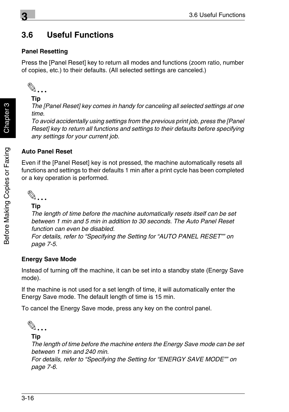 6 useful functions | Minolta FAX2900 User Manual | Page 55 / 342