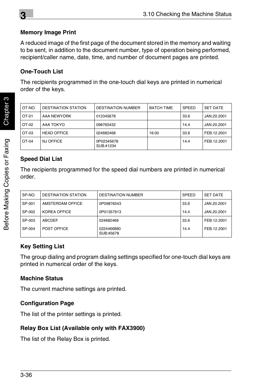 Bef or e ma ki ng c opi es or f ax ing ch apte r 3 | Minolta FAX2900 User Manual | Page 75 / 342