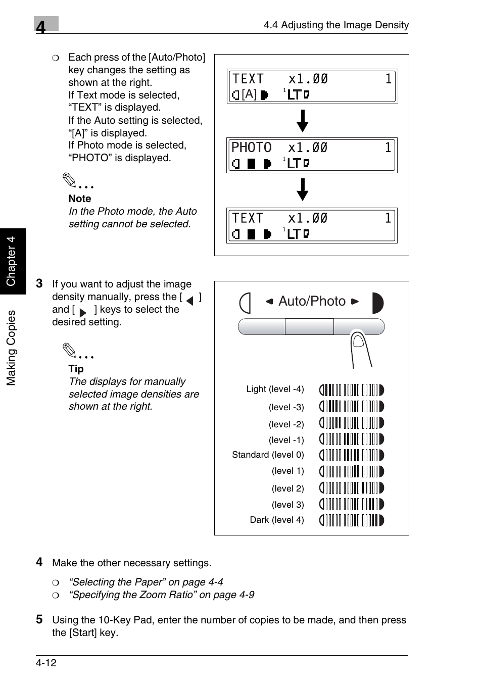 Auto/photo | Minolta FAX2900 User Manual | Page 89 / 342