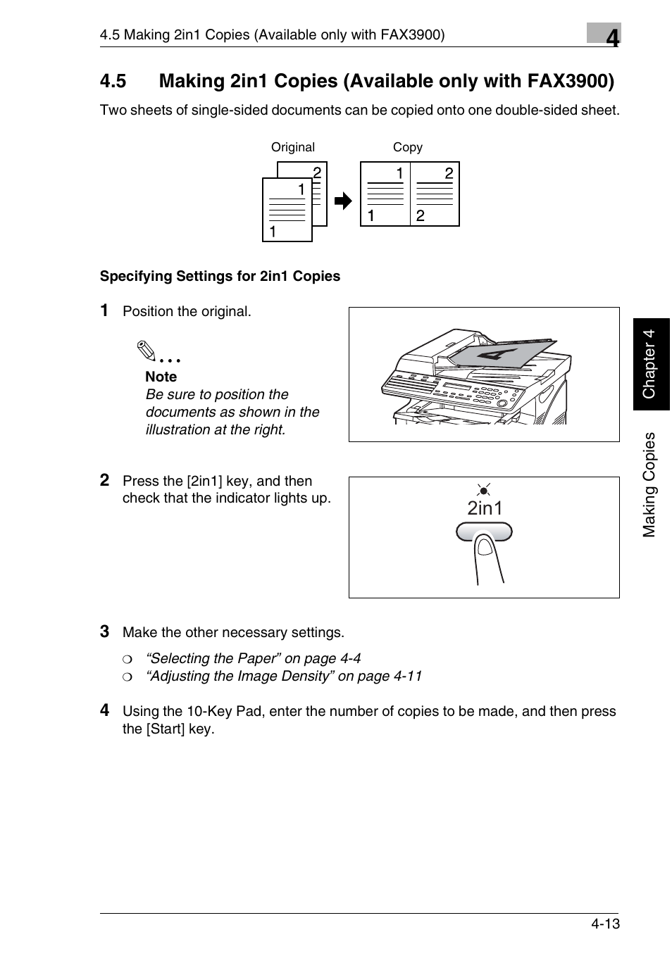 2in1 | Minolta FAX2900 User Manual | Page 90 / 342