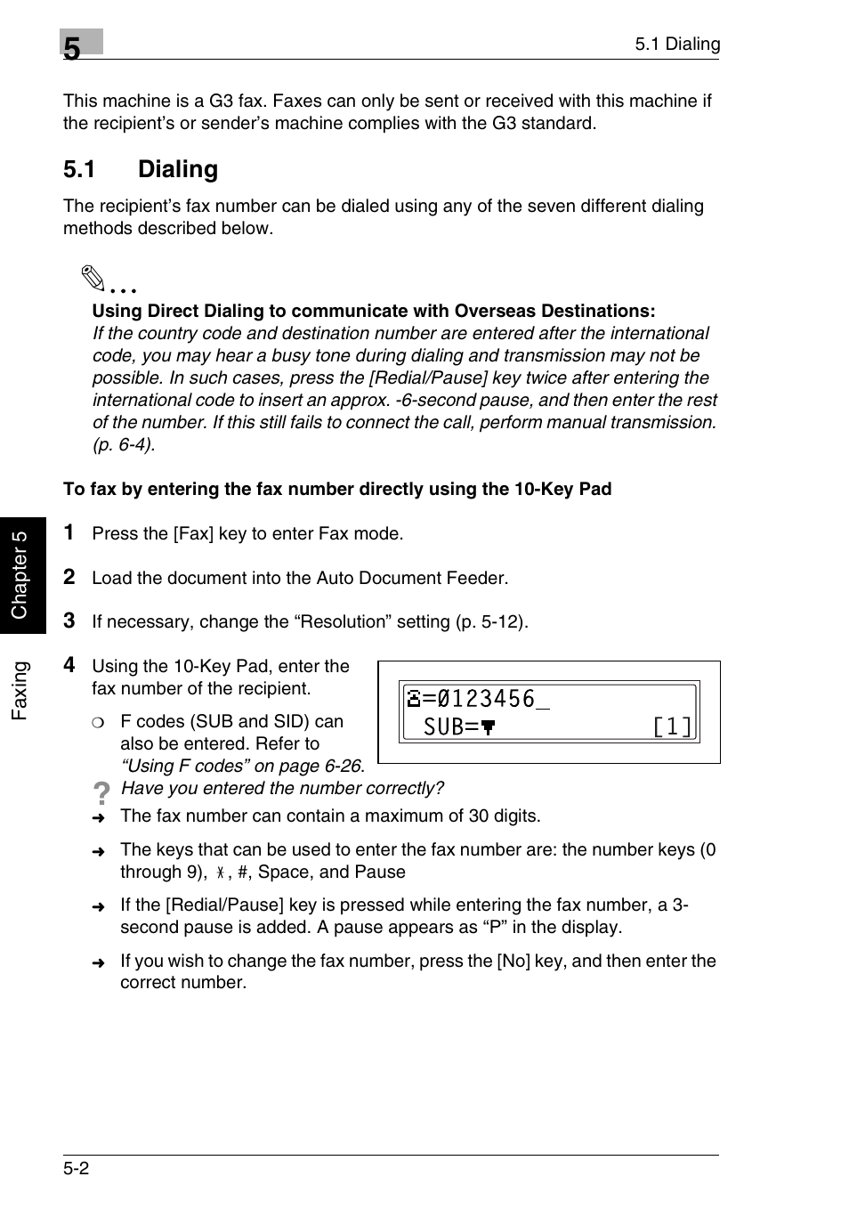 1 dialing | Minolta FAX2900 User Manual | Page 95 / 342