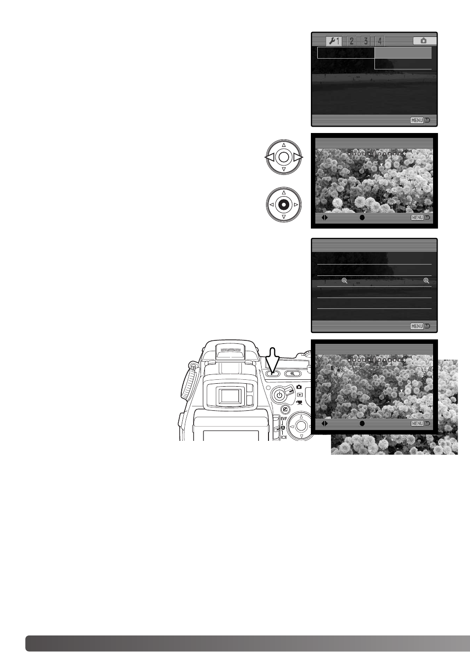 Lcd brightness shortcut help, Lcd brightness, Shortcut help | 132 s | Minolta Dimage A1 User Manual | Page 132 / 172