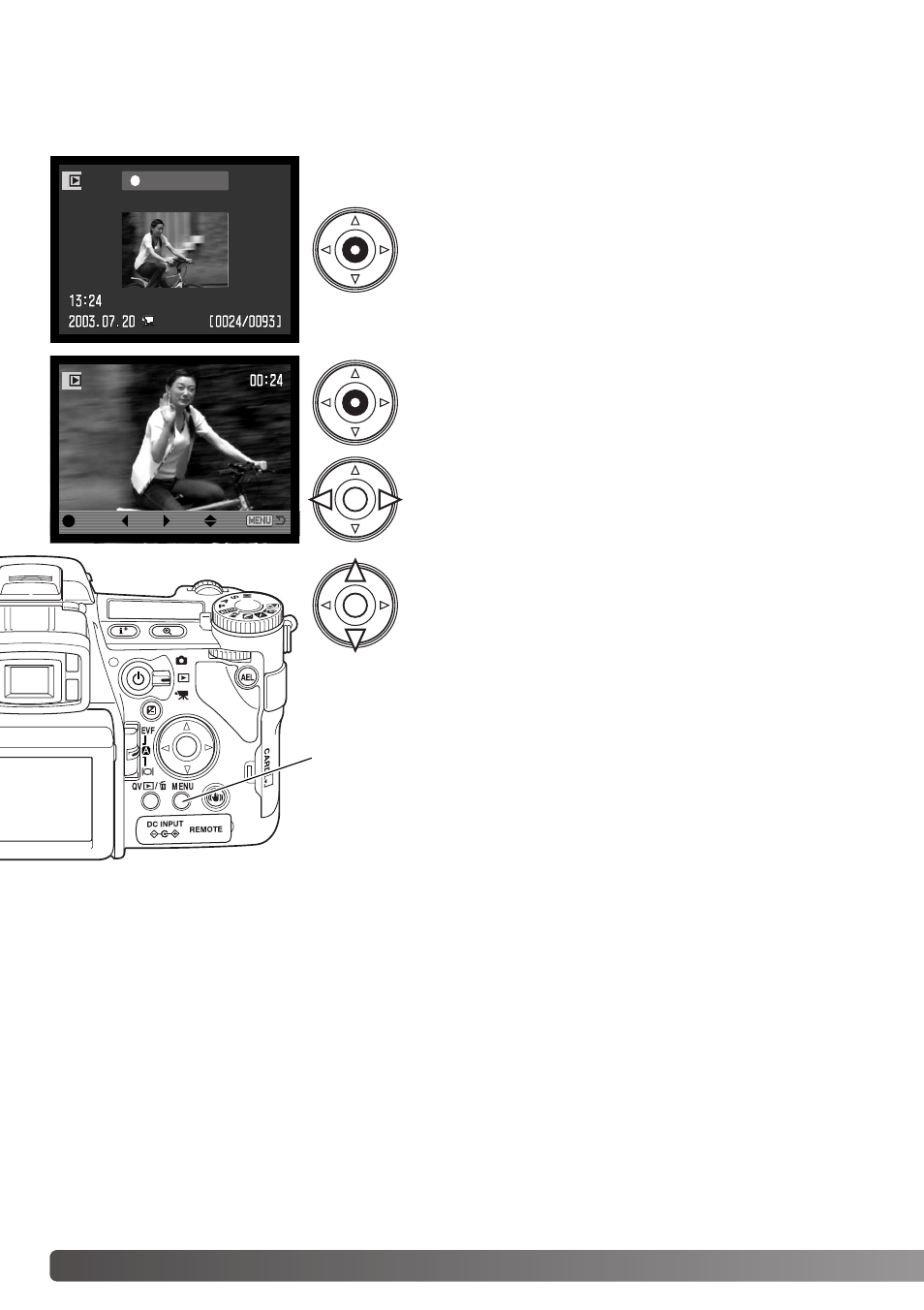 Viewing movies | Minolta Dimage A1 User Manual | Page 44 / 172