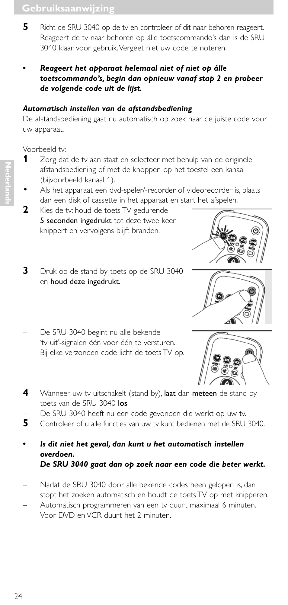 Gebruiksaanwijzing | Minolta SRU 3040/10 User Manual | Page 23 / 119