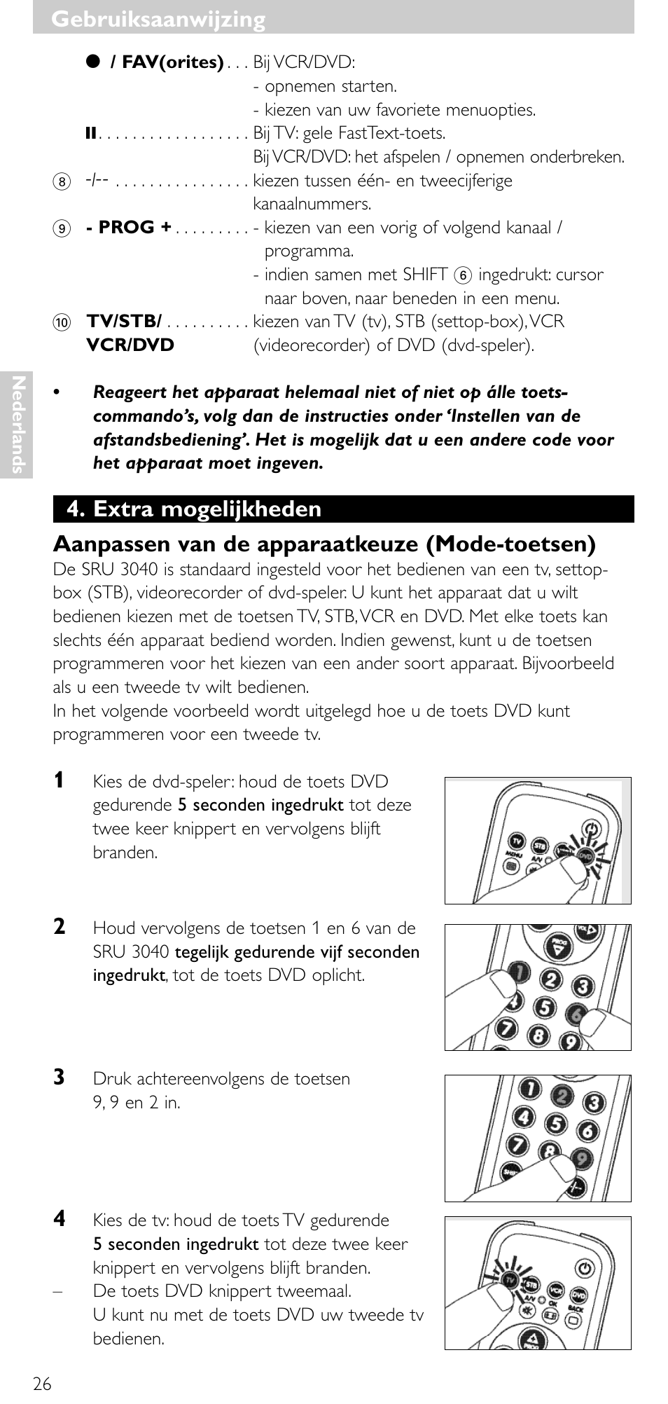 Gebruiksaanwijzing | Minolta SRU 3040/10 User Manual | Page 25 / 119