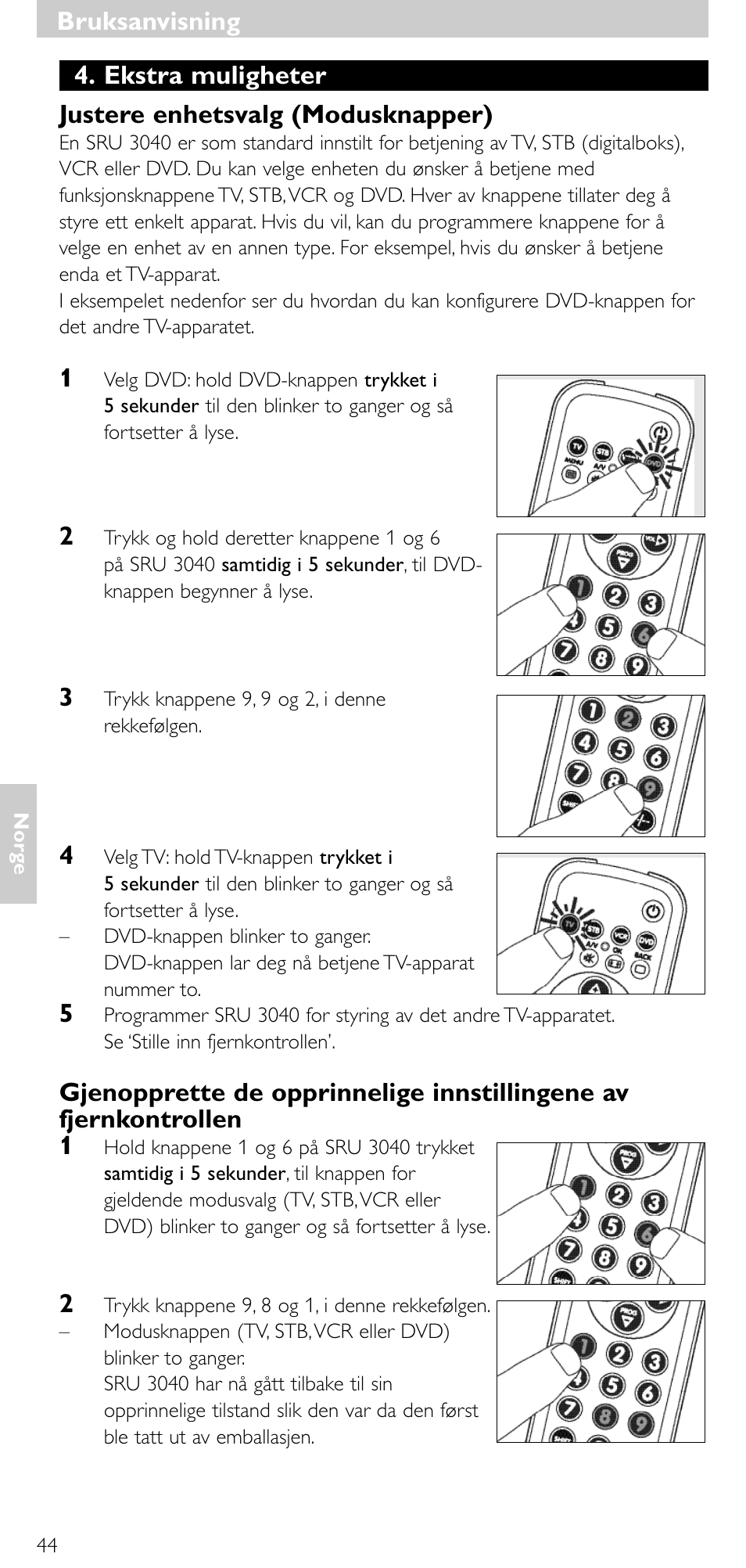 Bruksanvisning | Minolta SRU 3040/10 User Manual | Page 43 / 119