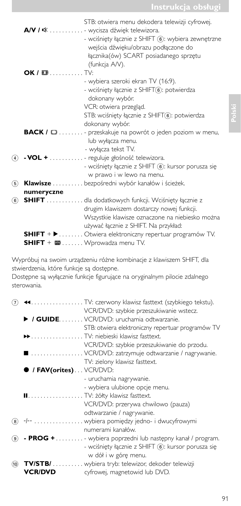 Instrukcja obsługi | Minolta SRU 3040/10 User Manual | Page 90 / 119