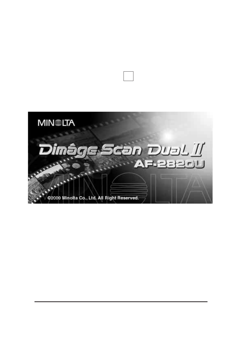 Minolta DIMAGE SCAN DUAL II AF-2820U User Manual | 109 pages