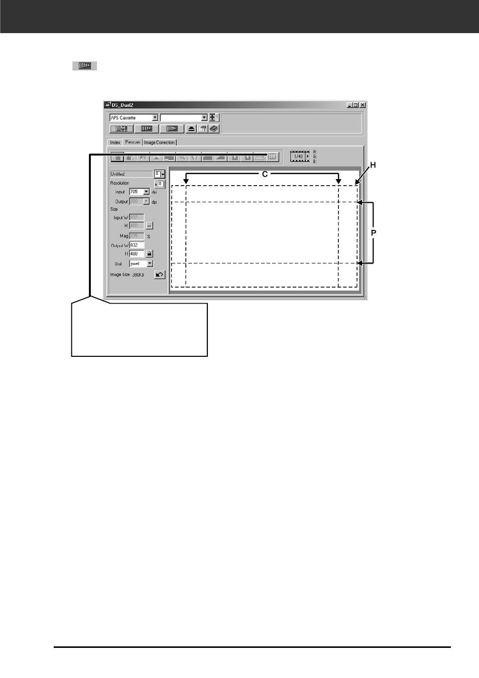 Prescan and image correction | Minolta DIMAGE SCAN DUAL II AF-2820U User Manual | Page 61 / 109
