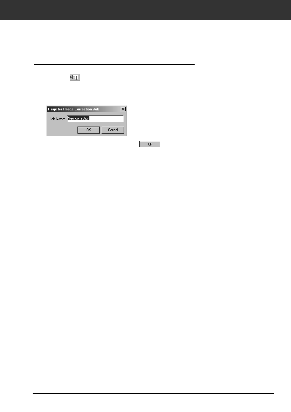 Job save/job load, Saving image correction job | Minolta DIMAGE SCAN DUAL II AF-2820U User Manual | Page 81 / 109