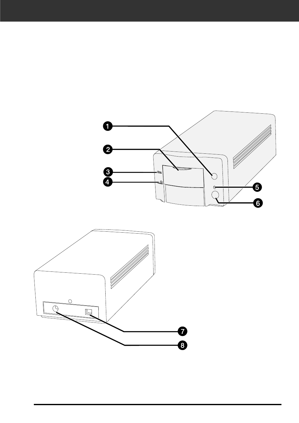 Scanner – names of parts | Minolta DIMAGE SCAN DUAL II AF-2820U User Manual | Page 9 / 109