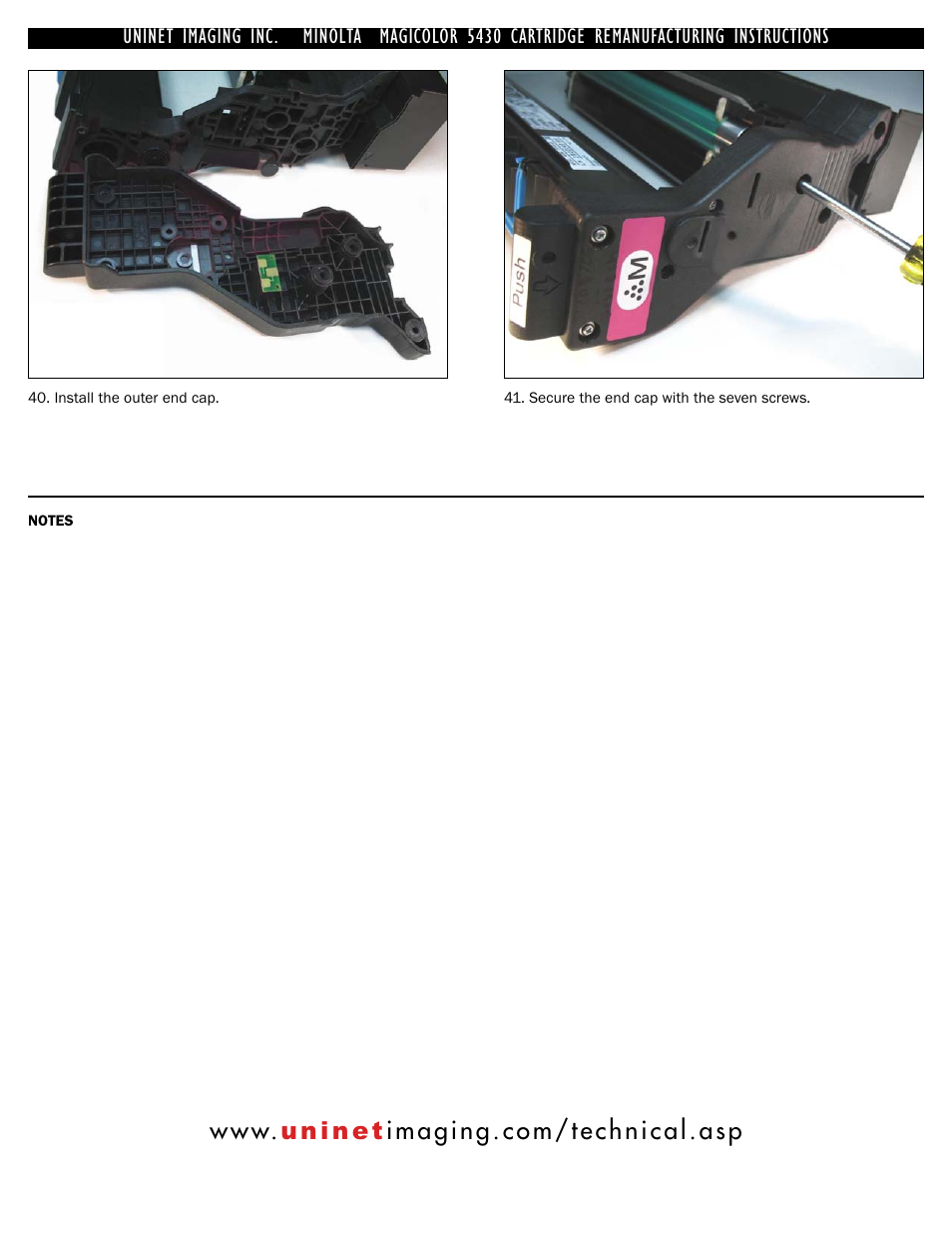 Uninet imaging inc. • minolta | Minolta 5450 User Manual | Page 13 / 13