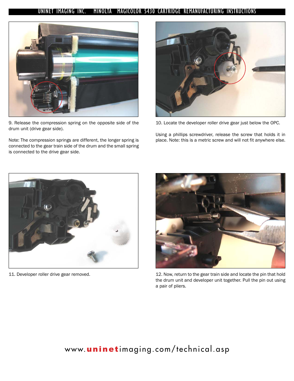 Uninet imaging inc. • minolta | Minolta 5450 User Manual | Page 5 / 13