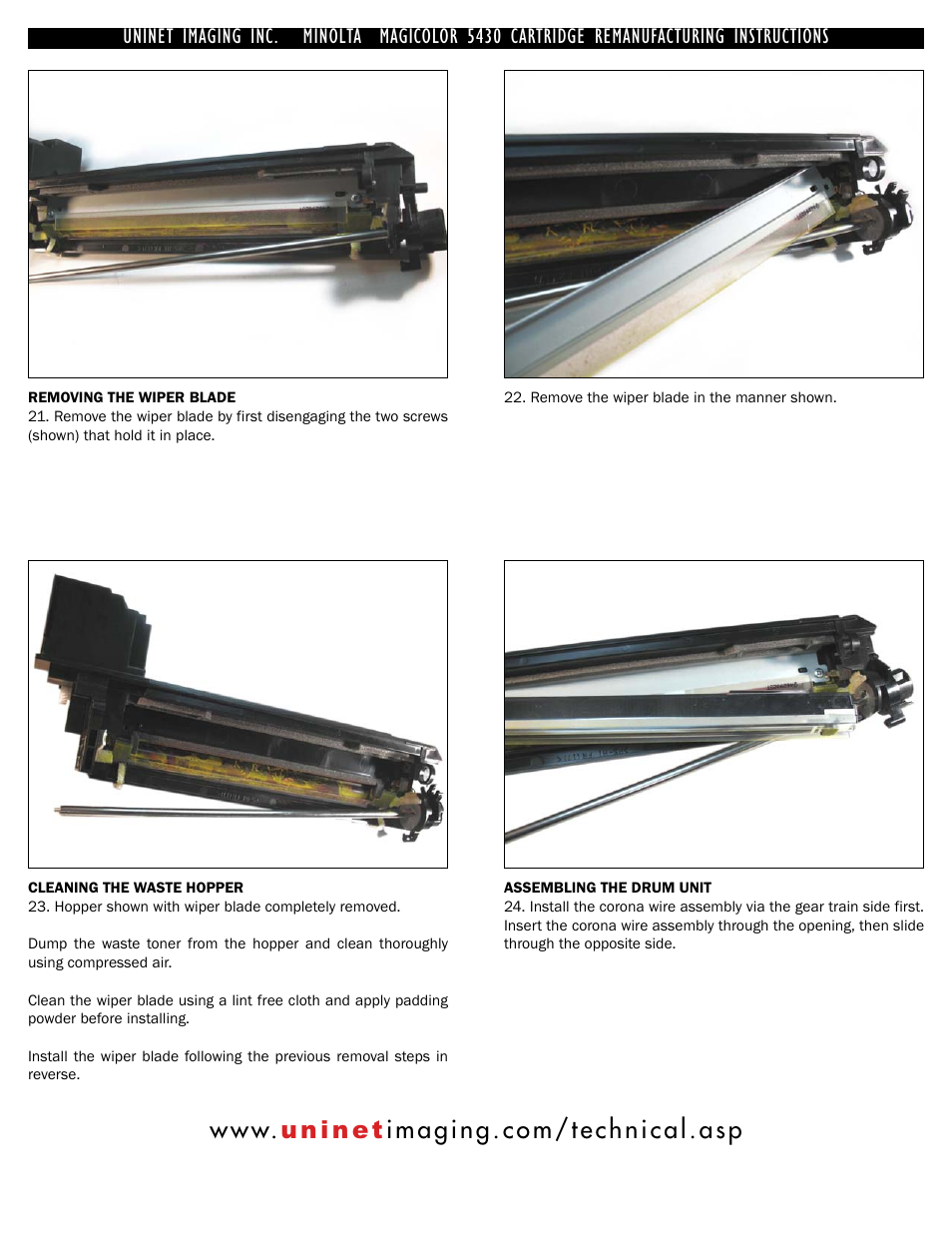 Uninet imaging inc. • minolta | Minolta 5450 User Manual | Page 8 / 13